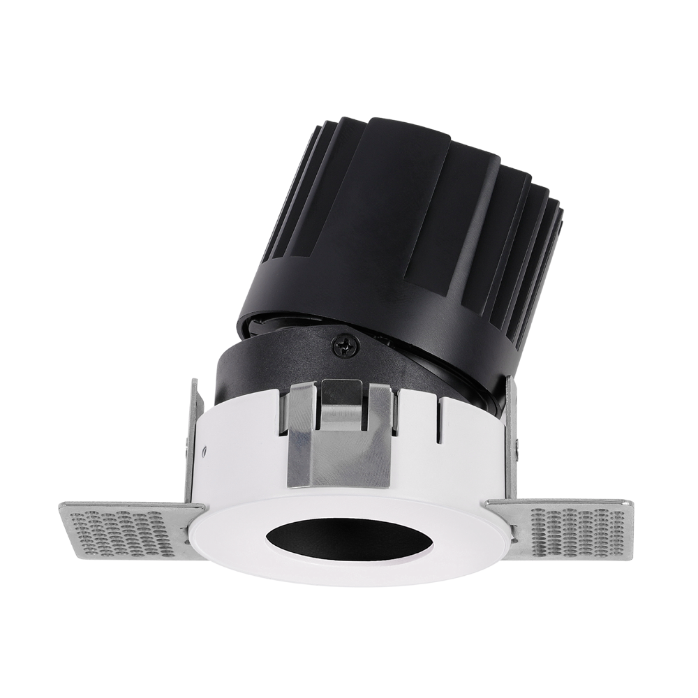 嵌入式无边框可调圆孔筒灯