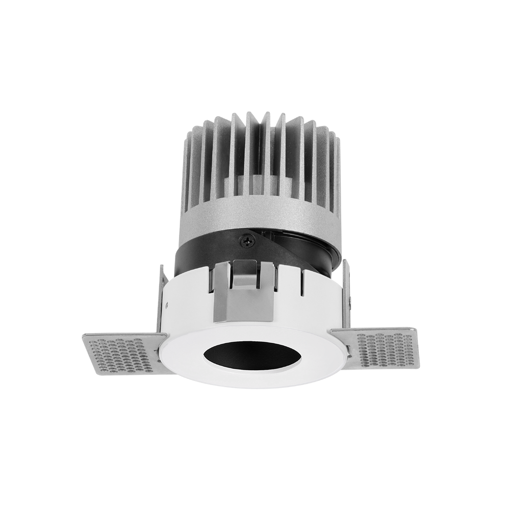 嵌入式无边框下照圆孔筒灯