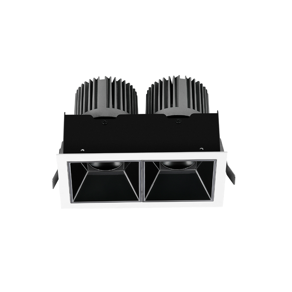 嵌入式可调格栅筒灯